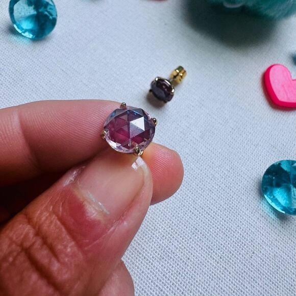 Kate Spade Bright Ideas in Berry Cubic Zirconia Earrings - Picture 6 of 9